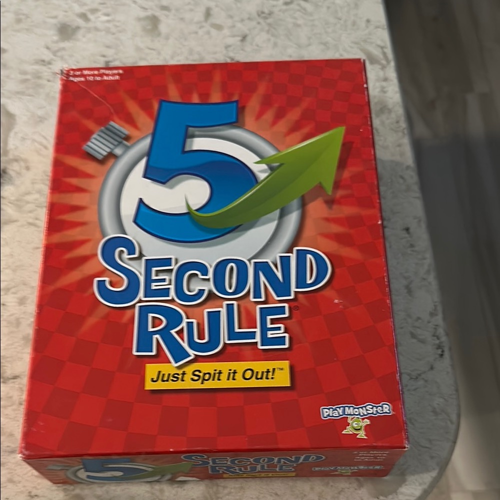5 Second Rule Board Game with Quick Thinking Challenges.